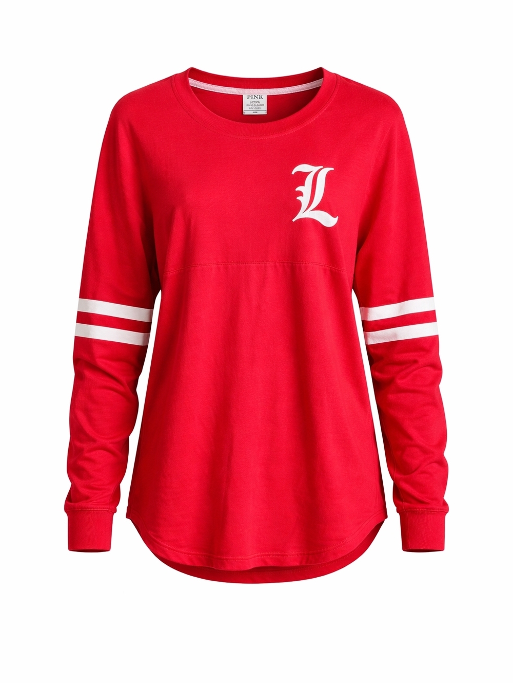 PINK Victoria’s Secret University of Louisville Cardinals Long Sleeve Shirt Red